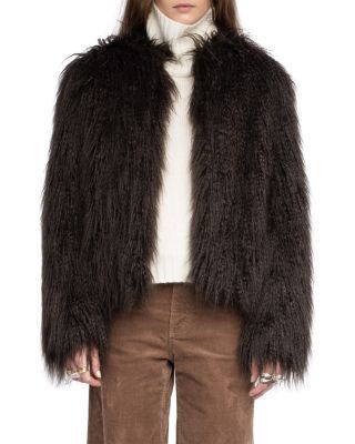 Zadig & Voltaire Freddie Faux Fur Coat