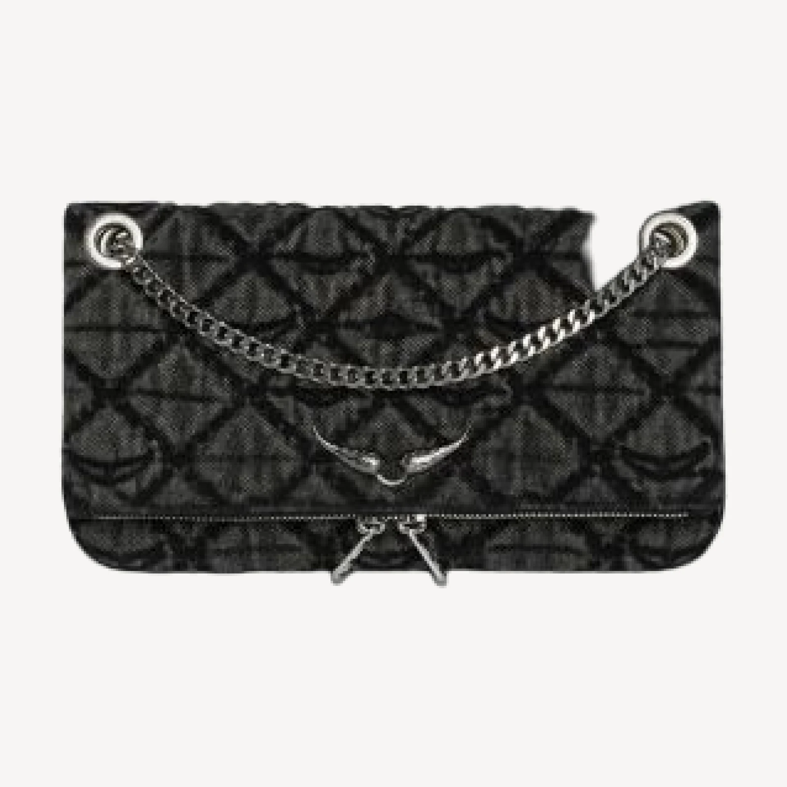 Zadig & Voltaire Rock Ii Denim Monogram Crossbody Bag