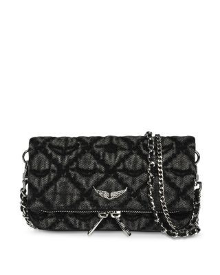 Zadig & Voltaire Rock Nano Denim Monogram Crossbody Bag