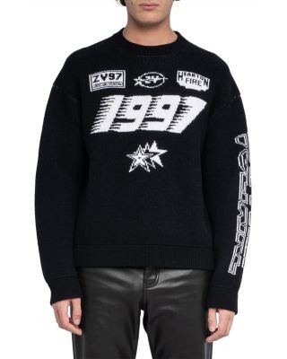 Zadig & Voltaire Marko Motocross Oversized Fit Sweater