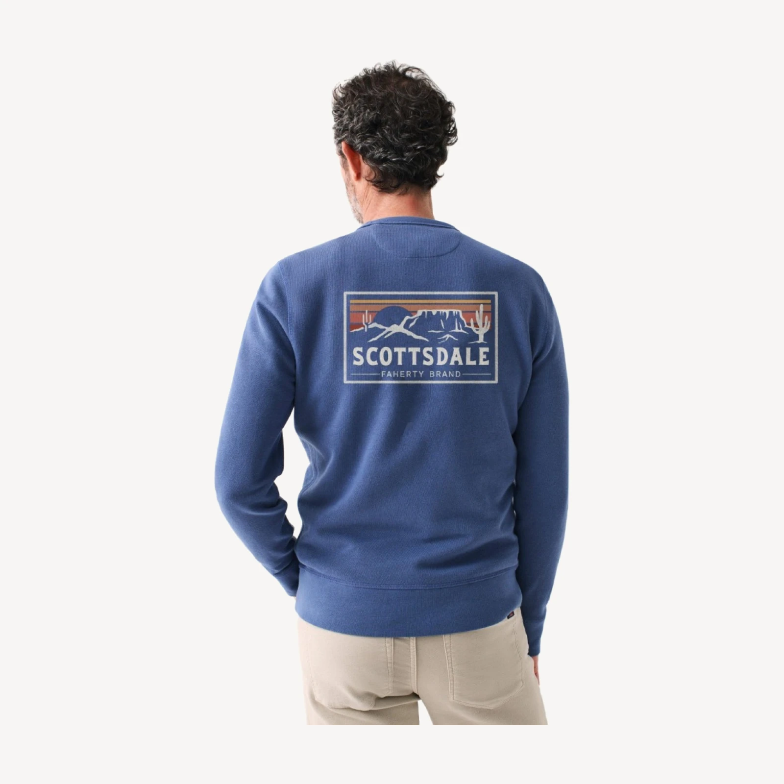 Scottsdale Long-Sleeve Terry Crewneck - Faded Navy