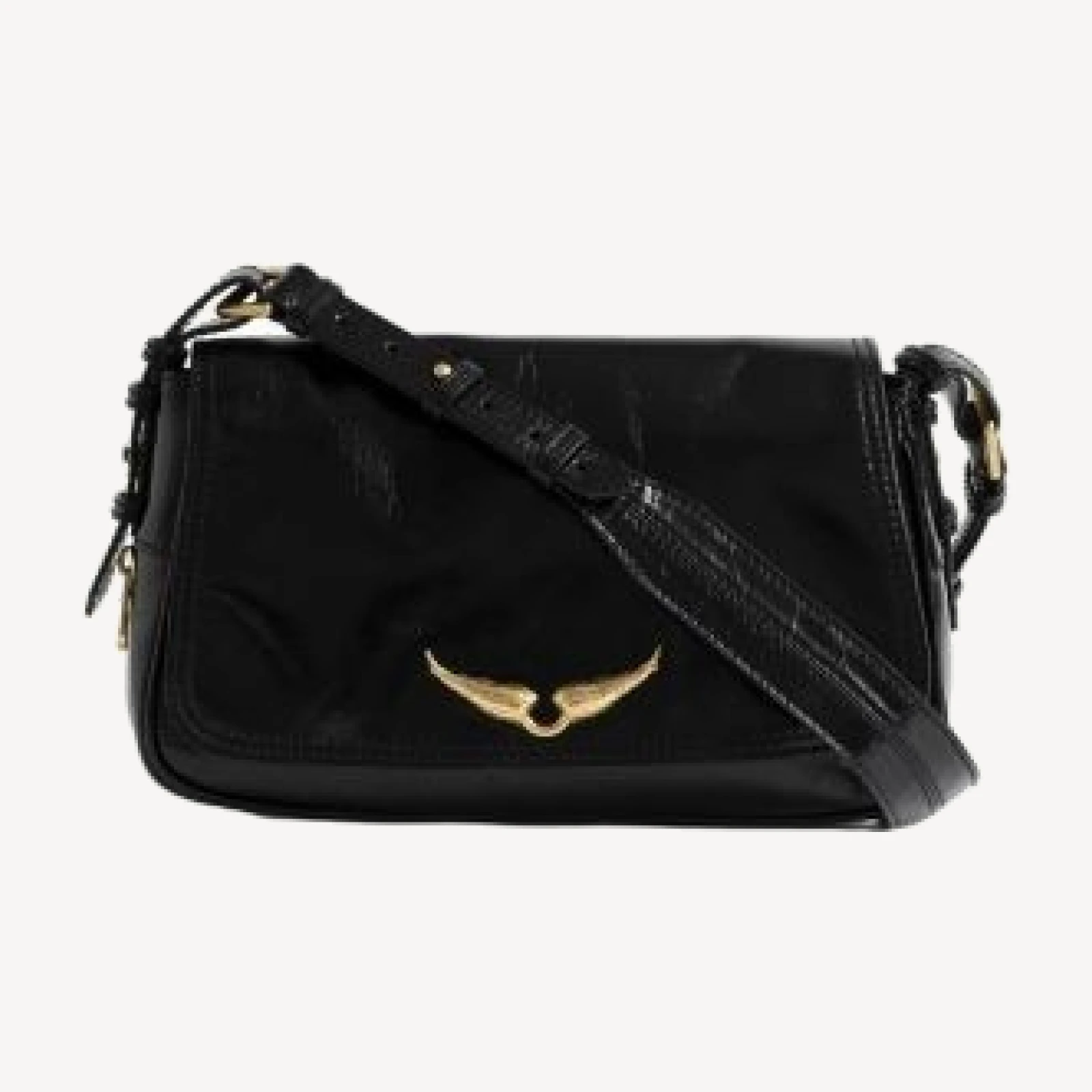 Zadig & Voltaire Le Zouzou Vintage Effect Patent Leather Bag