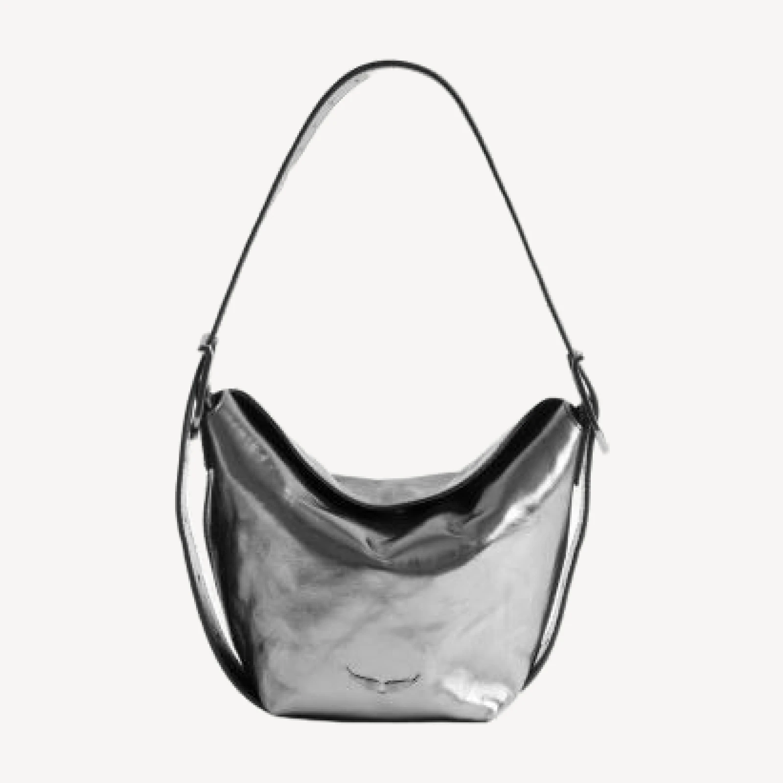 Zadig & Voltaire Baby Jane Vintage Metallic Leather Convertible Crossbody
