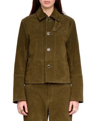 Zadig & Voltaire Lessa Heavy Suede Jacket