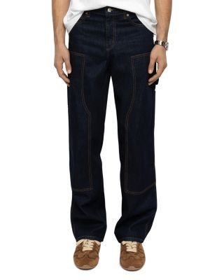 Zadig & Voltaire Perry Cotton Panel Denim Jeans in Brut