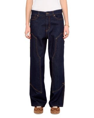 Zadig & Voltaire Perya Mid Rise Straight Leg Jeans in Brut