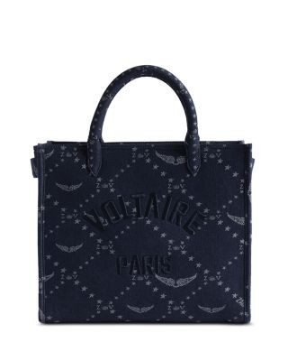Zadig & Voltaire Angel Zv Monogram Denim Tote
