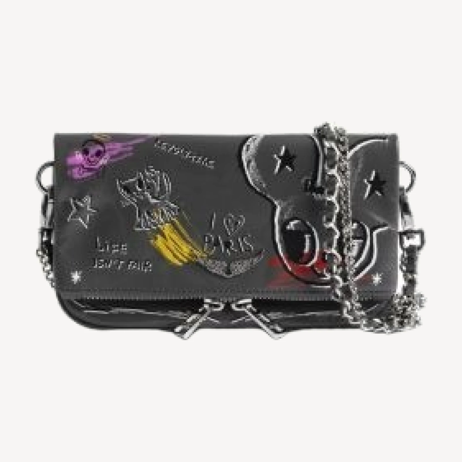 Zadig & Voltaire x Humberto Cruz Rock Nano Leather Clutch