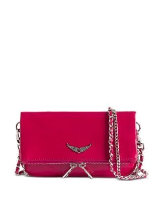 Zadig & Voltaire Rock Nano Vintage Patent Leather Clutch