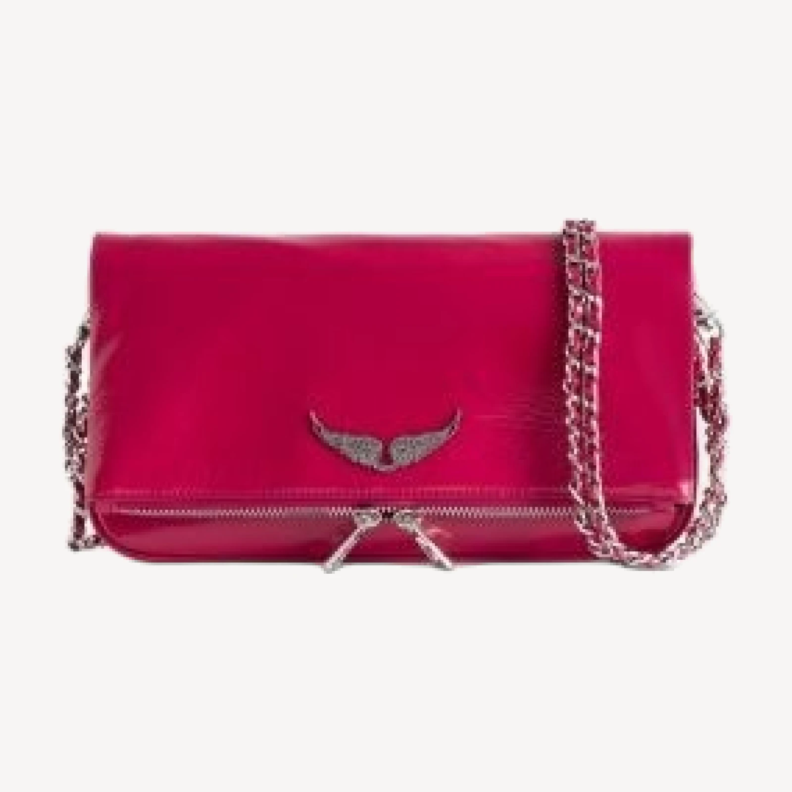 Zadig & Voltaire Rock Vintage Patent Leather Clutch