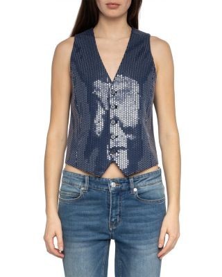 Zadig & Voltaire Emaux Sequin Waistcoat