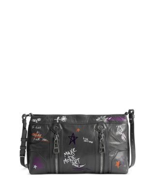 Zadig & Voltaire x Humberto Cruz Sunny Moody Vintage Patent Leather Shoulder Bag