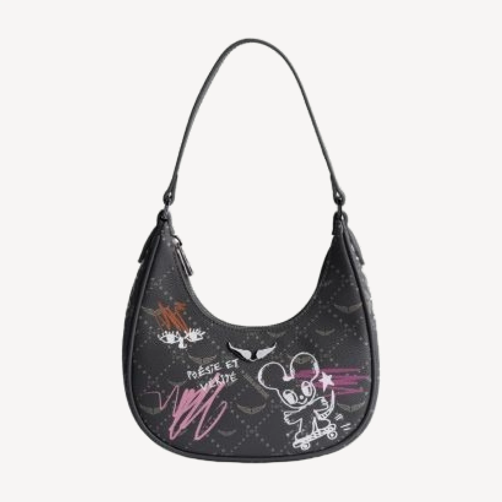 Zadig & Voltaire x Humberto Cruz Z Night Out Monogram Shoulder Bag
