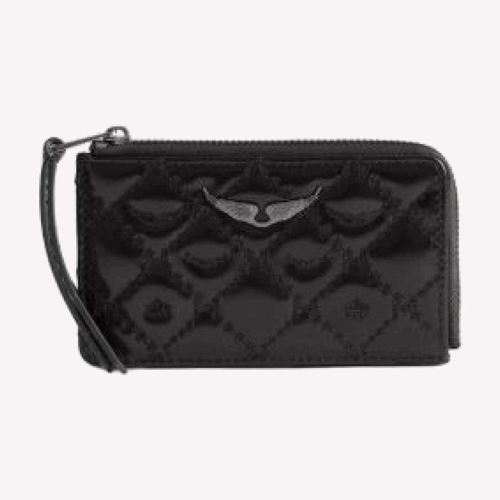 Zadig & Voltaire Zv Vintage Monogram Leather Cardholder