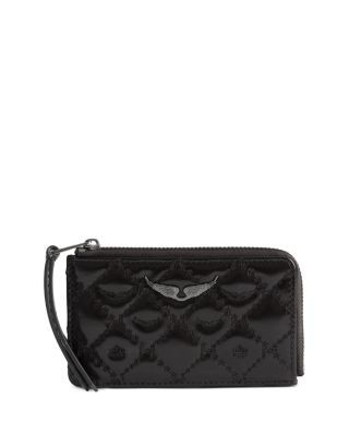 Zadig & Voltaire Zv Vintage Monogram Leather Cardholder