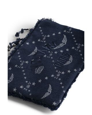 Zadig & Voltaire Angel Zv Monogram Denim Pouch