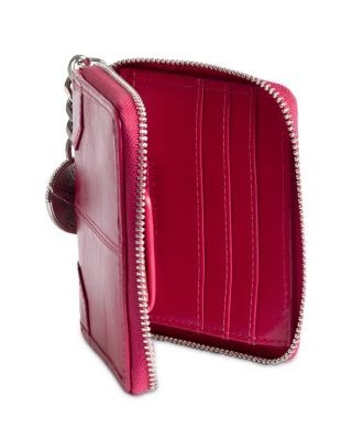 Zadig & Voltaire Sunny Mini Vintage Patent Leather Zip Wallet