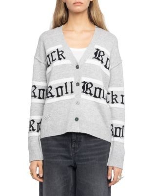 Zadig & Voltaire Mirkaz Wool-Blend V Neck Cardigan