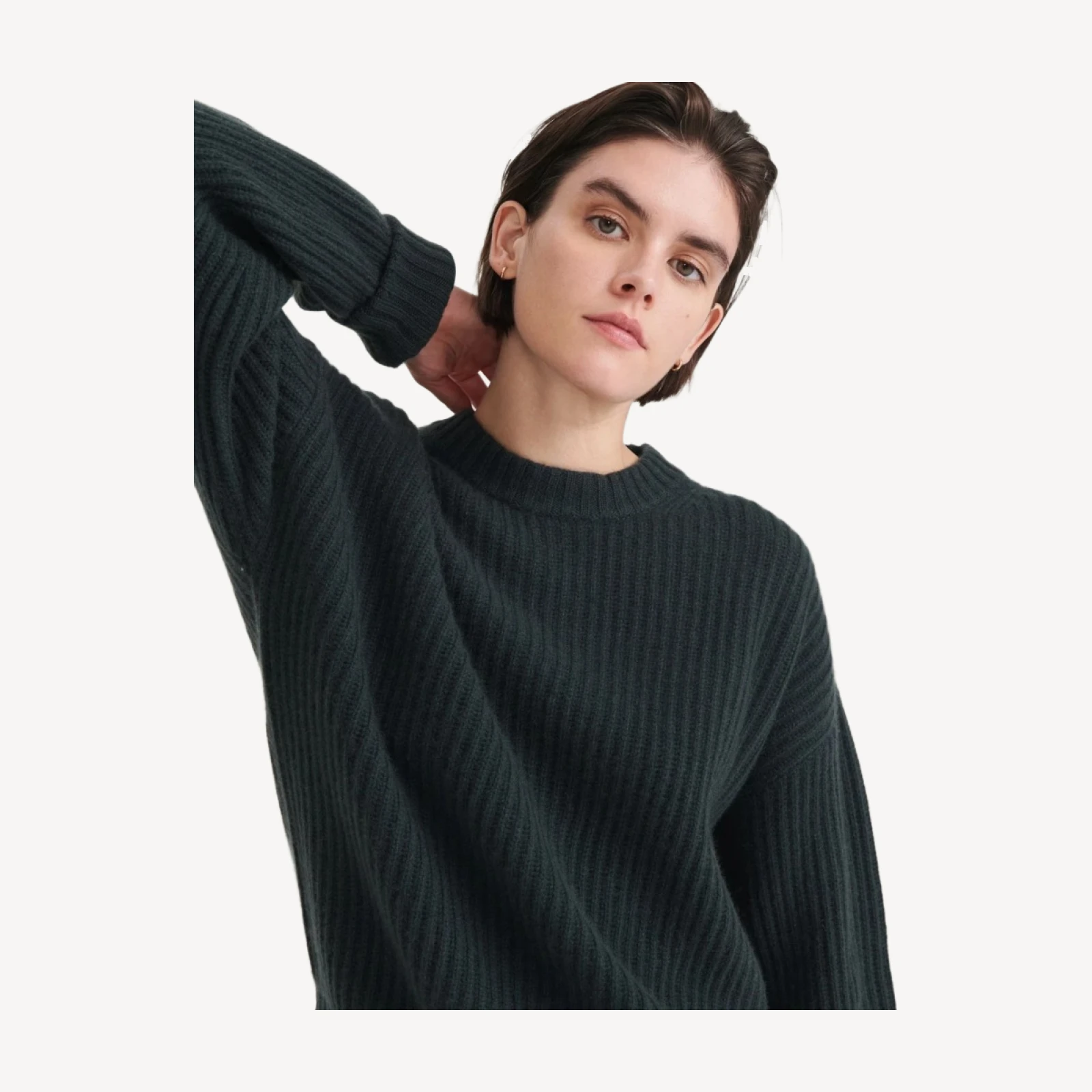 Super Luxe Cashmere Fisherman Sweater