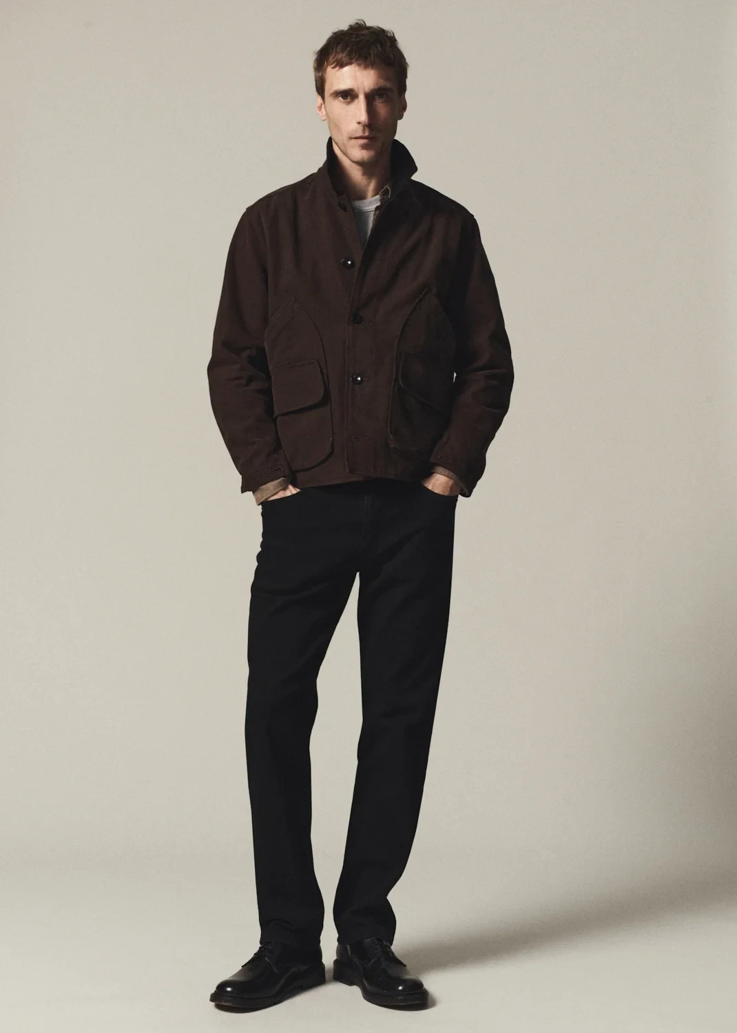 Elijah Straight Cashmere Denim in Starless