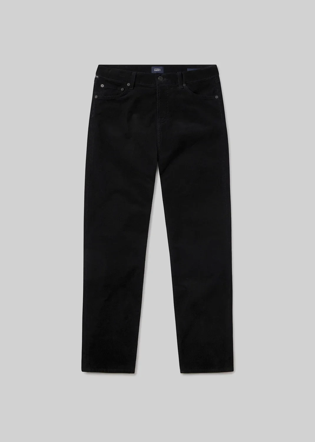 Elijah Straight Stretch Corduroy in Black