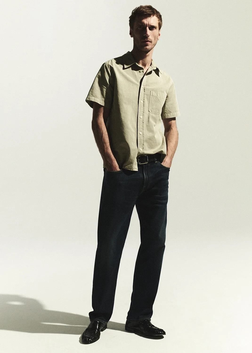 Elijah Straight Cashmere Denim in Prospect