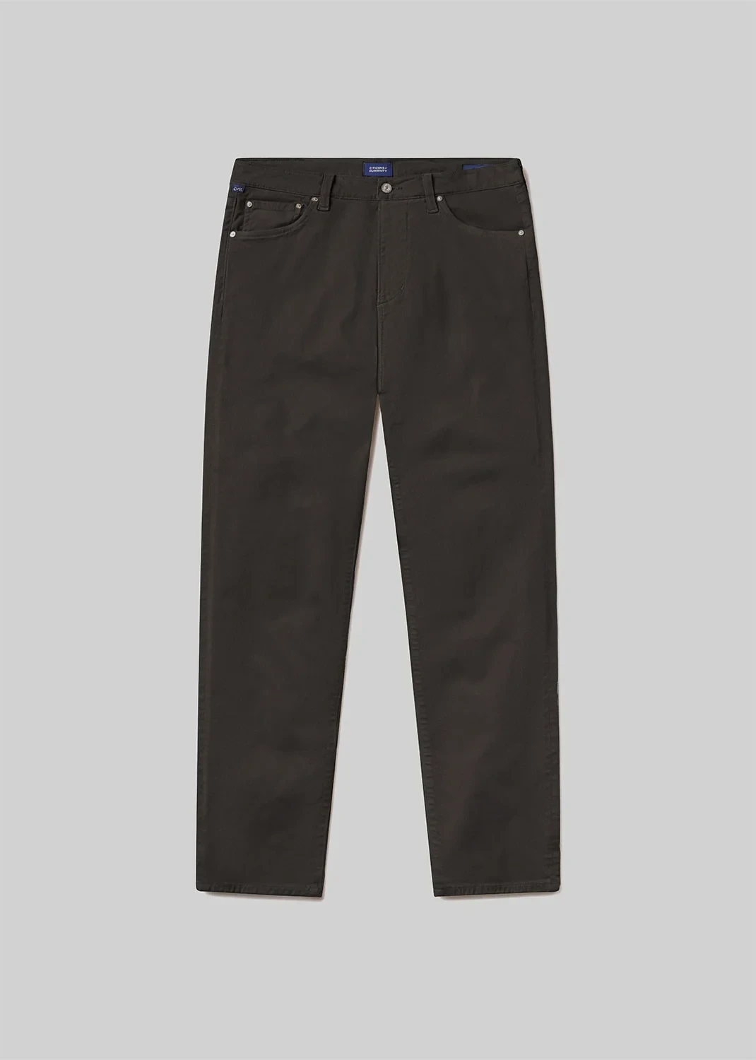 Elijah Straight Cashmere Touch Twill in Forest