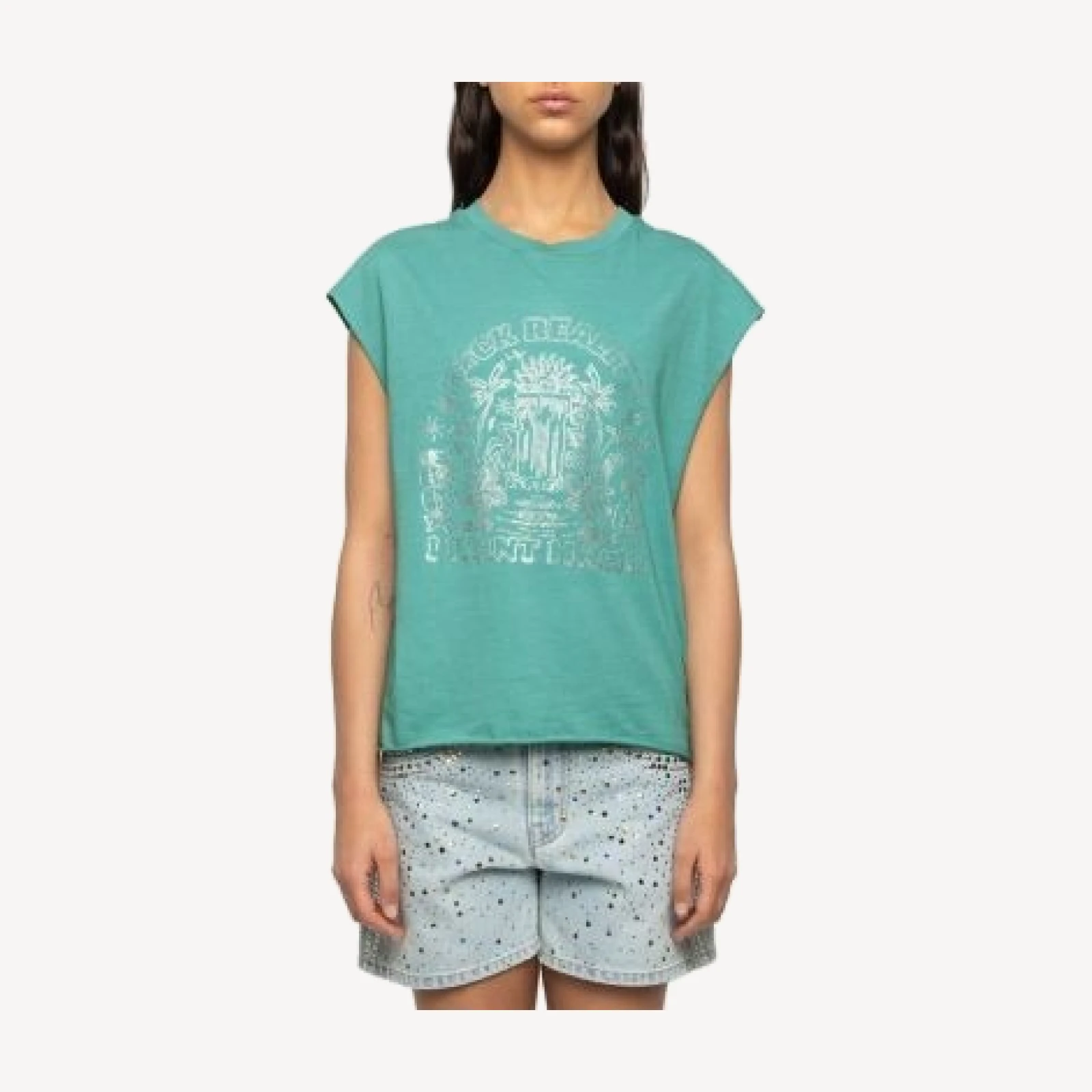Zadig & Voltaire Cloe Cascade Tank Top