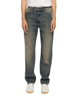Zadig & Voltaire Ete Cotton Straight Jeans in Medium Blue