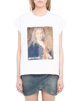 Zadig & Voltaire Cloex Voltaire Embellished Tee