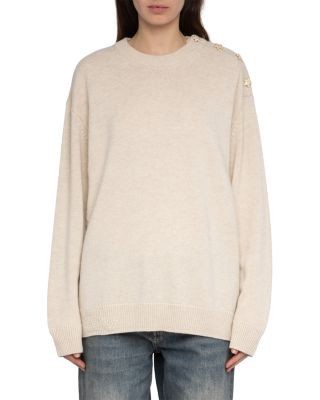 Zadig & Voltaire Swyna Wool-Blend Round Neck Sweater