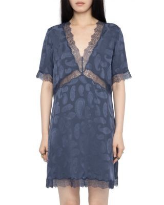 Zadig & Voltaire Redoxa Silk Paisley Jacquard Dress