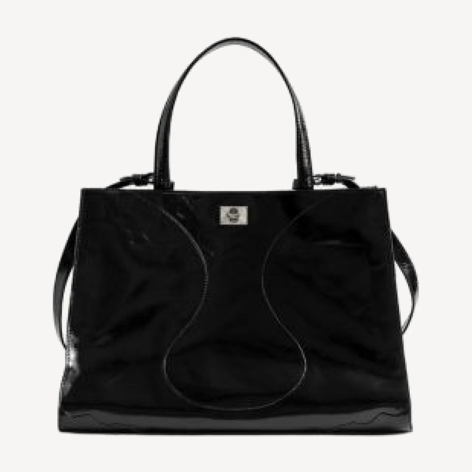 Zadig & Voltaire Jack Vintage Patent Leather Tote