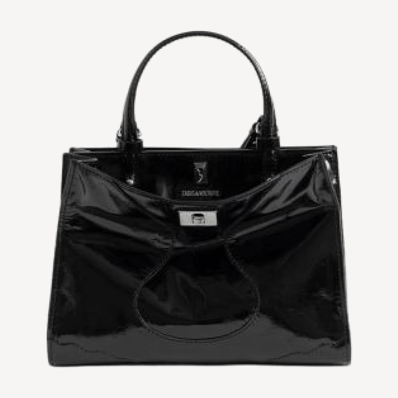 Zadig & Voltaire Jack Mini Vintage Patent Leather Top Handle Bag