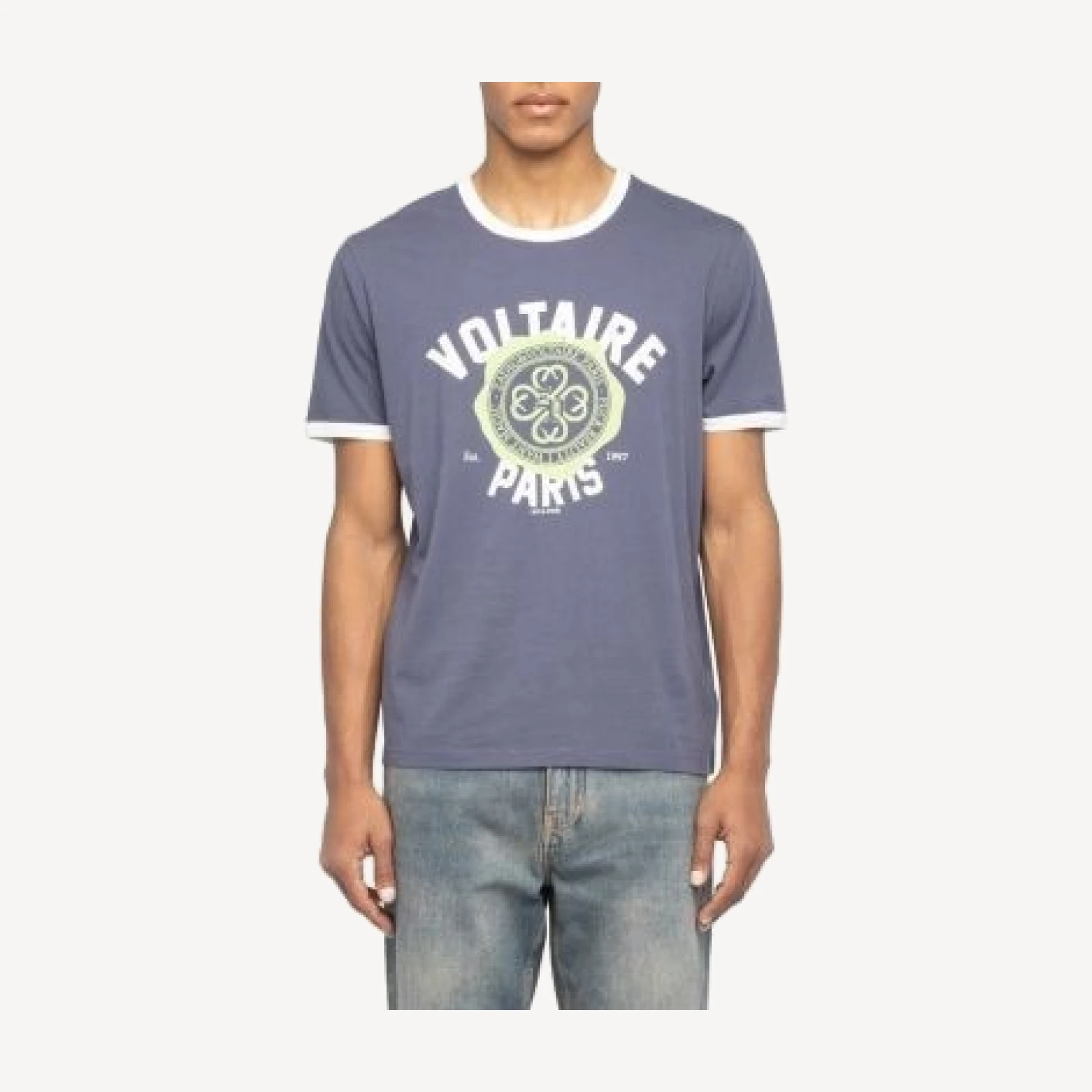 Zadig & Voltaire Woody Logo Ringer T-Shirt