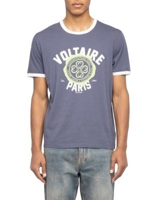 Zadig & Voltaire Woody Logo Ringer T-Shirt