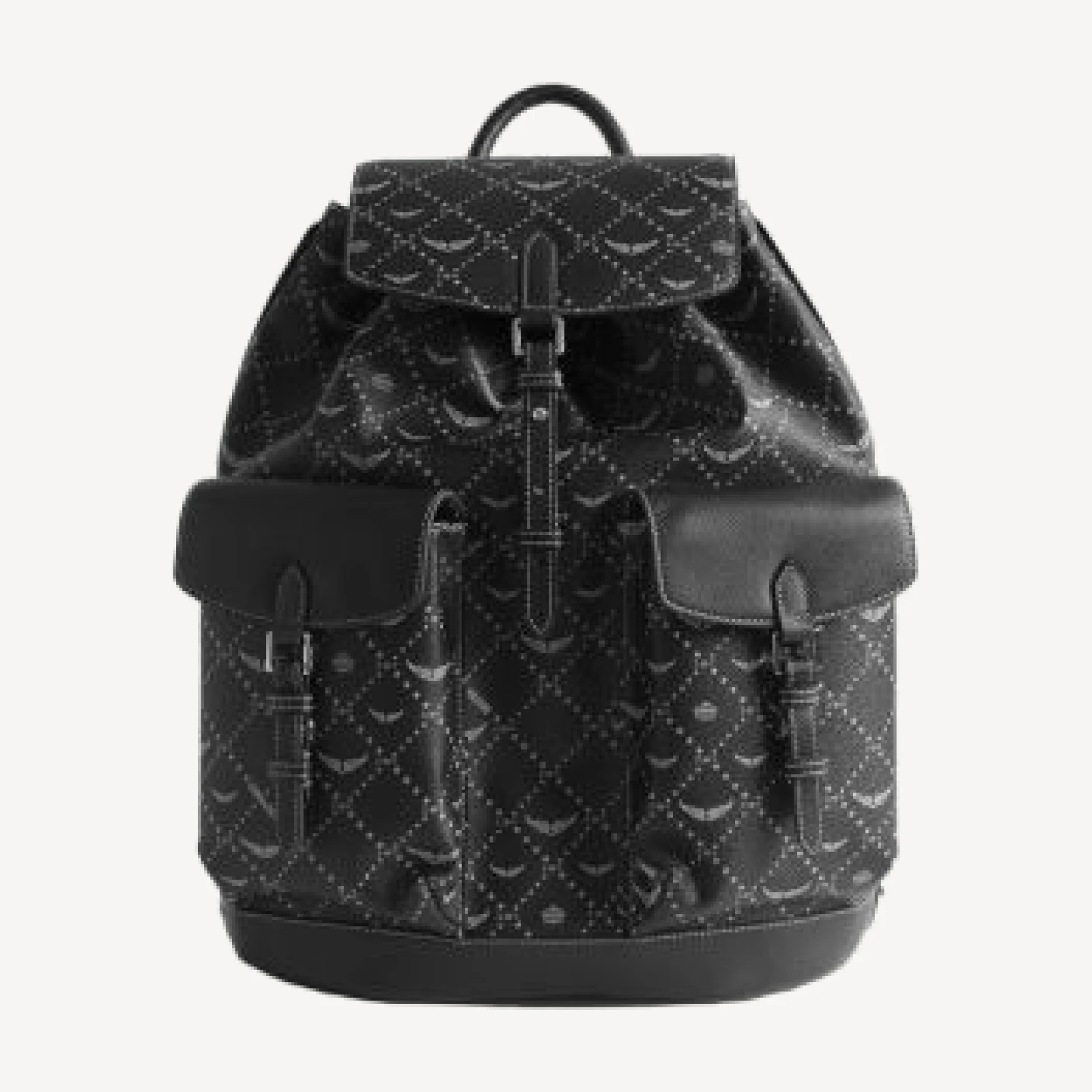 Zadig & Voltaire Medium Monogram Coated Canvas Backpack