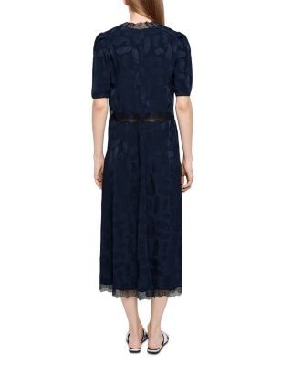 Zadig & Voltaire Redox Jacquard Paisley Print Silk Dress