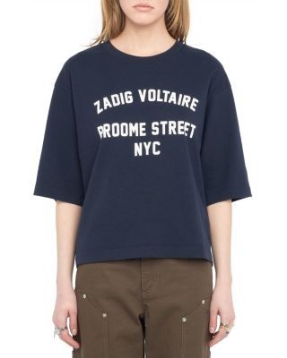 Zadig & Voltaire Taida Broome Street Graphic Cotton Tee