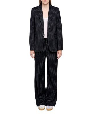 Zadig & Voltaire Valser Taill Pinstripe Blazer
