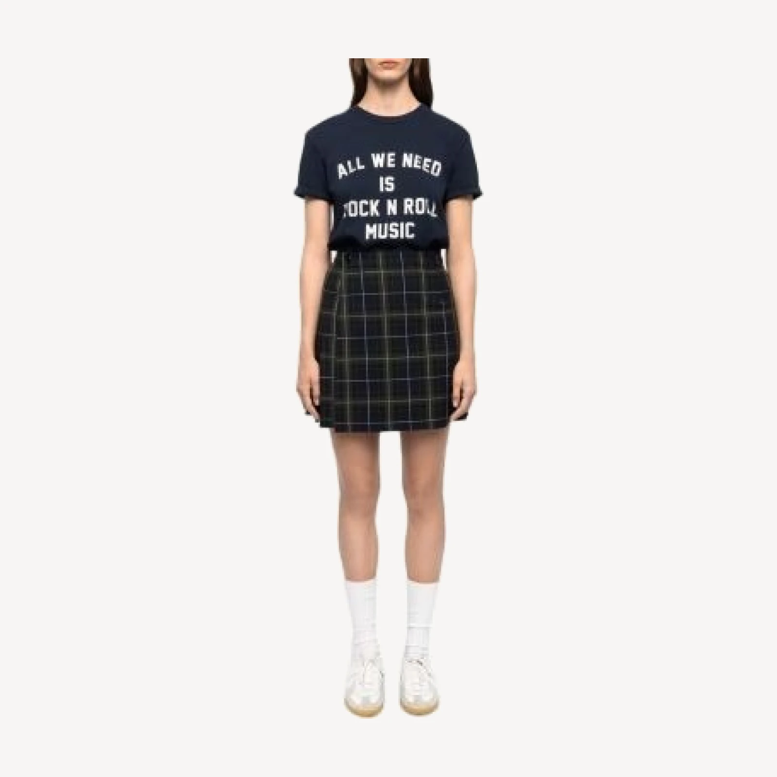 Zadig & Voltaire Jumi Tailleur Tartan Pleated Skirt