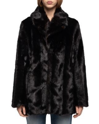 Zadig & Voltaire Fleur Faux Fur Buttoned Jacket