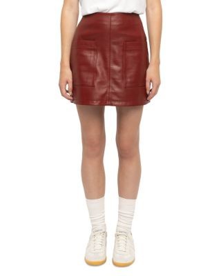 Zadig & Voltaire Jaime Leather Mini Skirt