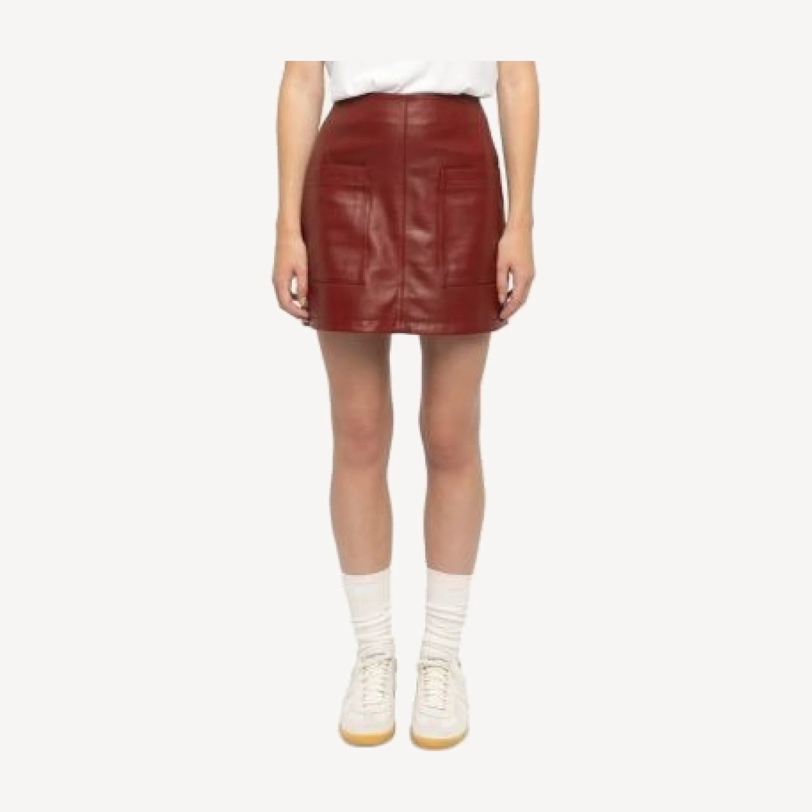 Zadig & Voltaire Jaime Leather Mini Skirt