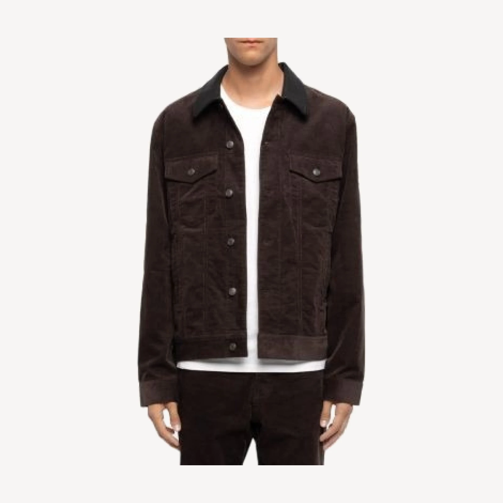 Zadig & Voltaire Bases Cotton Blend Corduroy Pocket Jacket