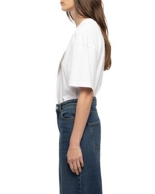 Zadig & Voltaire Eli High Rise Wide Leg Jeans in Medium Blue