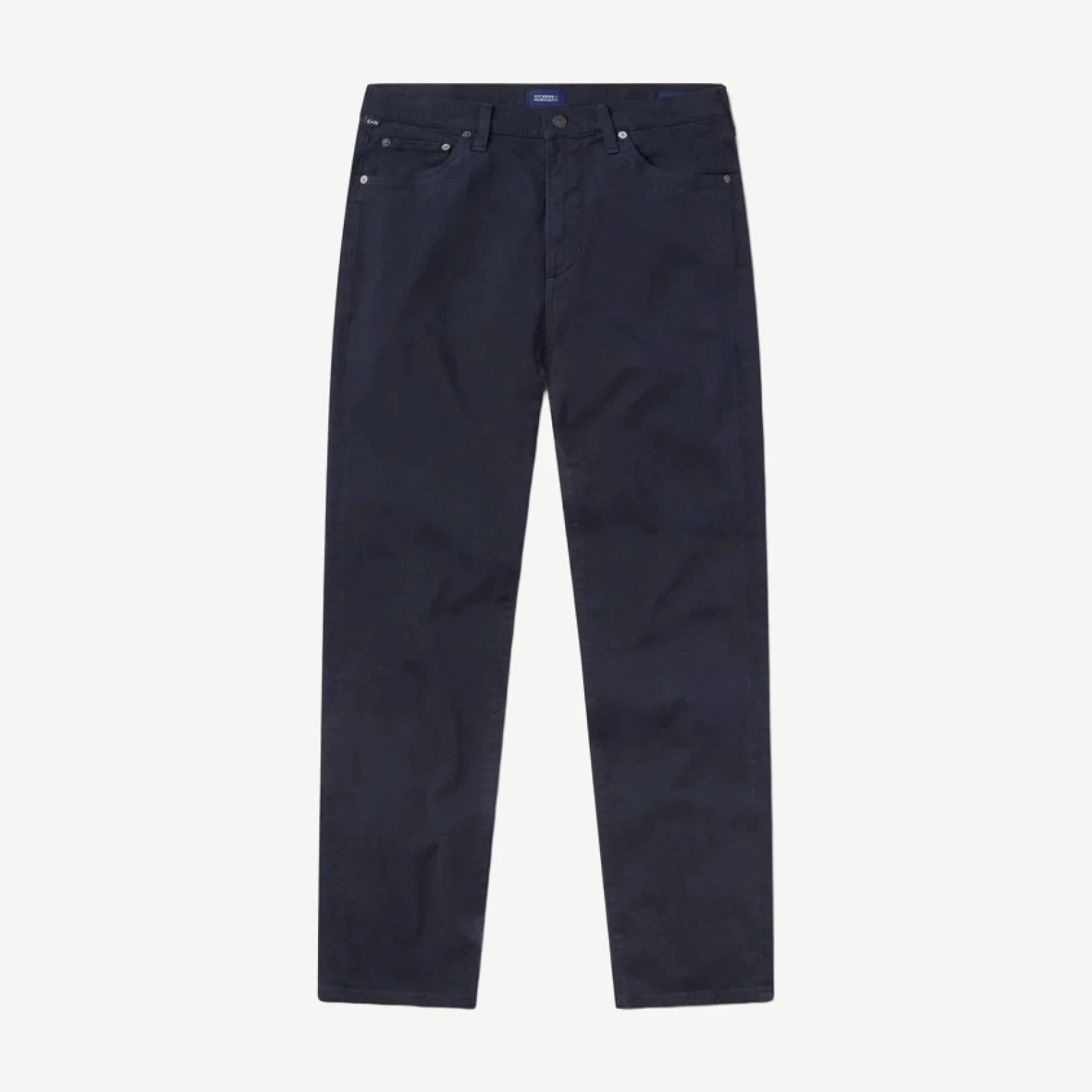 Elijah Straight Cashmere Touch Twill in Navy