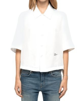 Zadig & Voltaire Telmy Silk Tie Sleeve Shirt