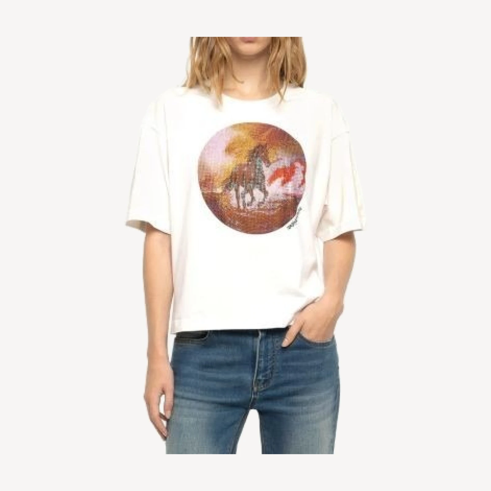 Zadig & Voltaire Taida Cotton Embellished Tee