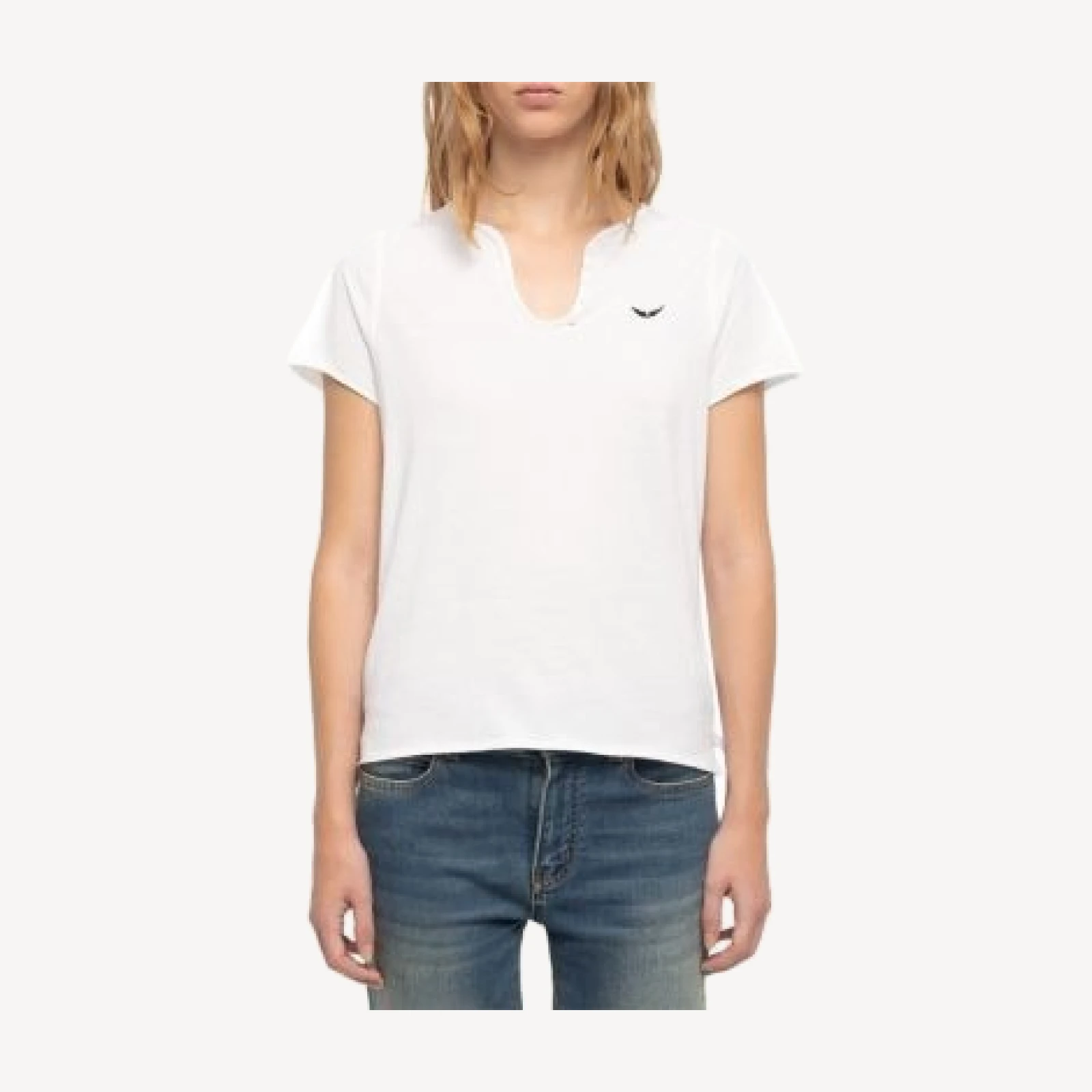 Zadig & Voltaire Tunisien Cotton Graphic Back Tee